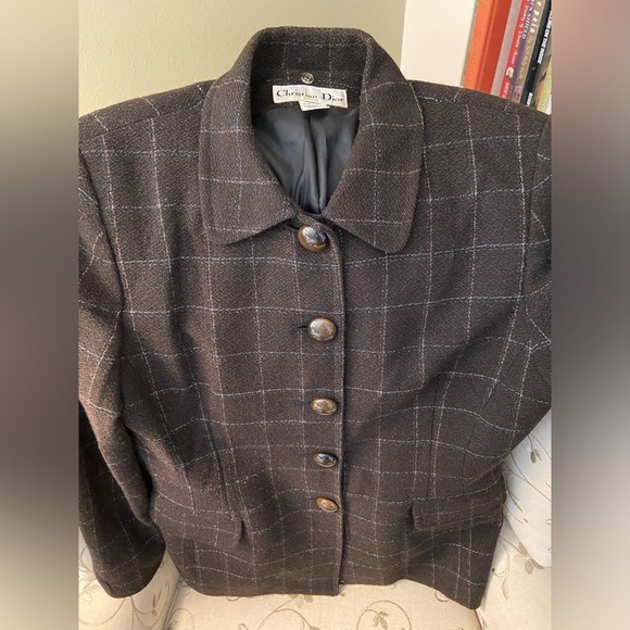 Christian Dior jacket size 10; with detachable collar and cuffs. Exquisite - Picture 7 of 15